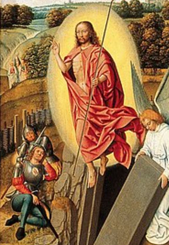 Follower-of-Hans-Memling Triptych of the Crucifixion Frans Hals Museum detail