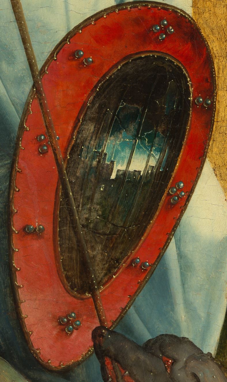 Juan de Flandes 1505–9 Saints Michel and Franoois MET detail