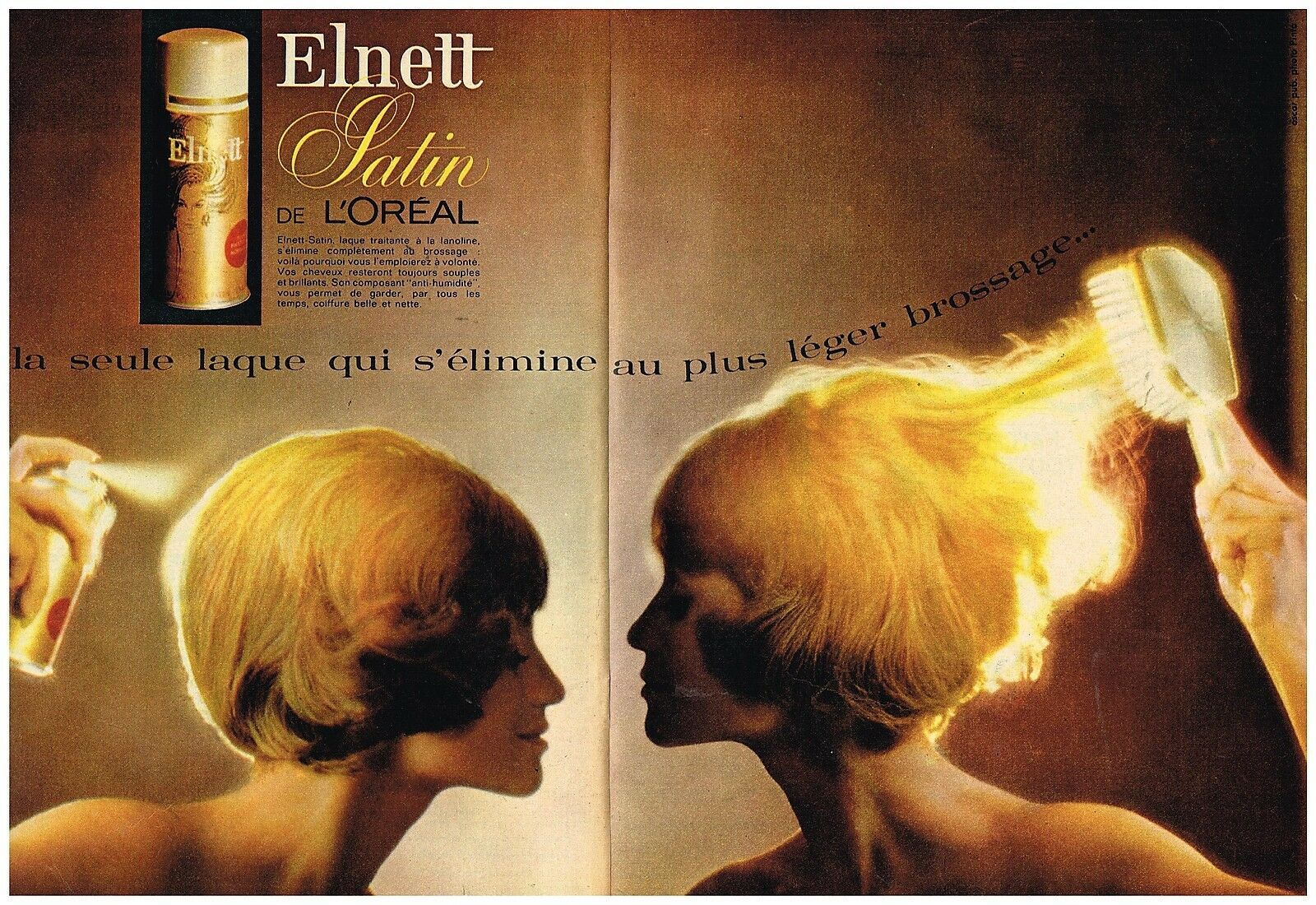 1964 Laque cheveux Elnett Satin de L'Oreal