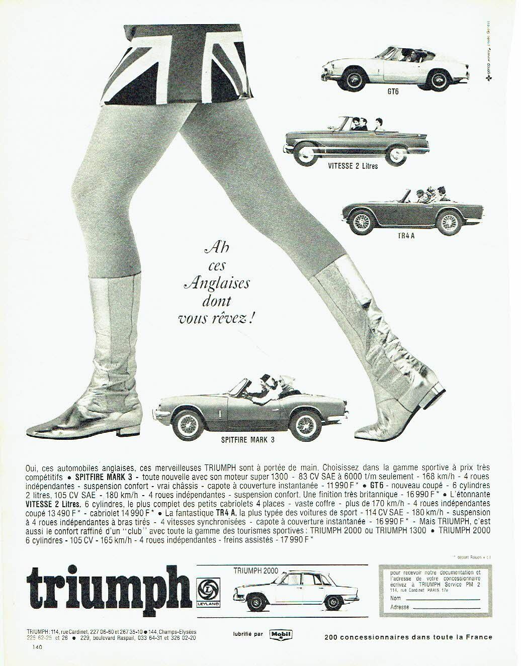 1967 Triumph Spitfire Mark 3 ah ces anglaises dont vous reviez