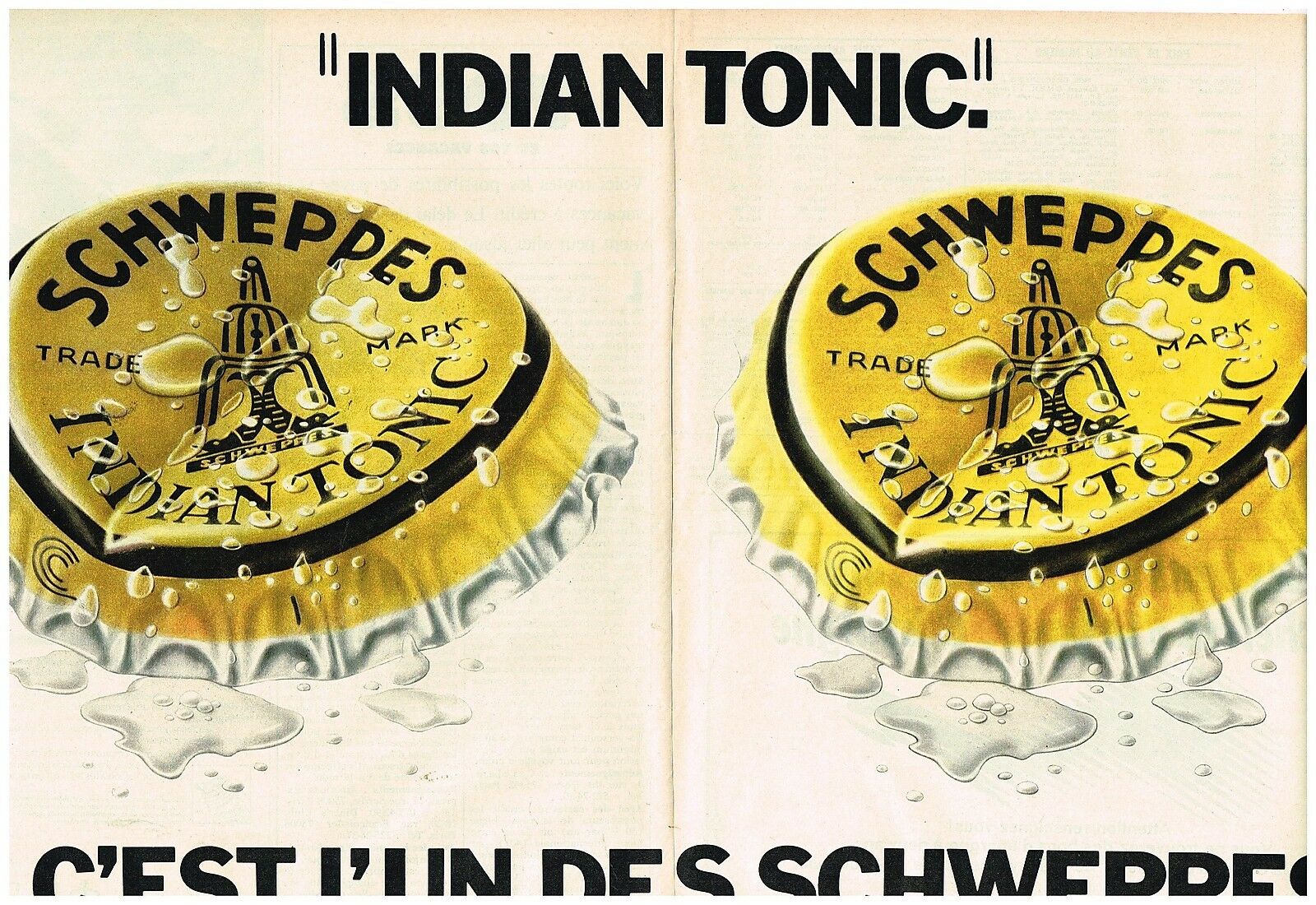 1974 Schweppes Indian Tonic