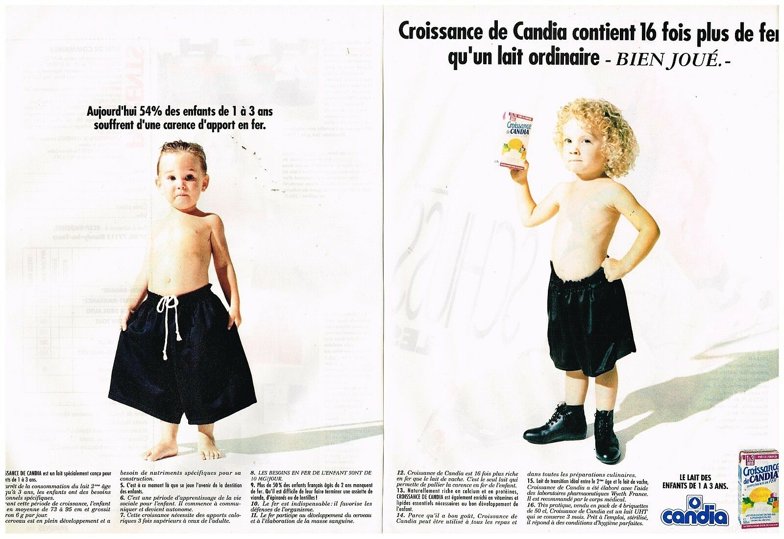 1990 Le lait de Croissance candia