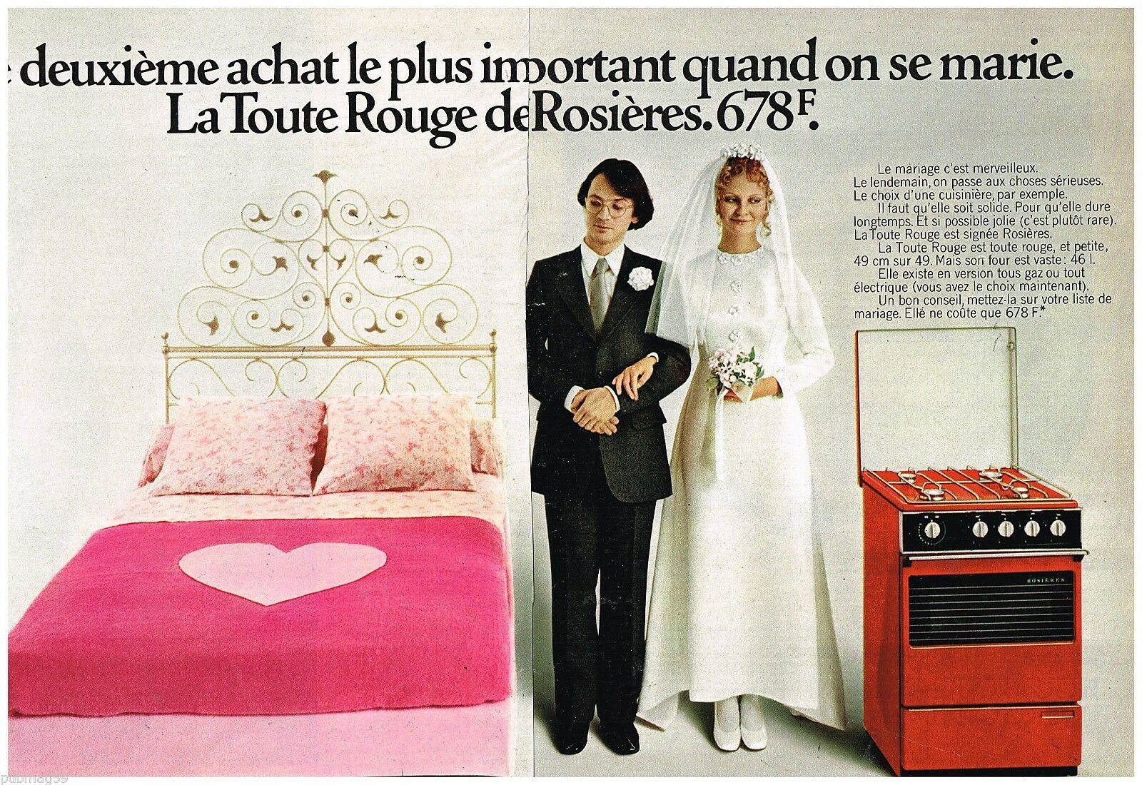 La Cuisinière Rouge Rosières 1973