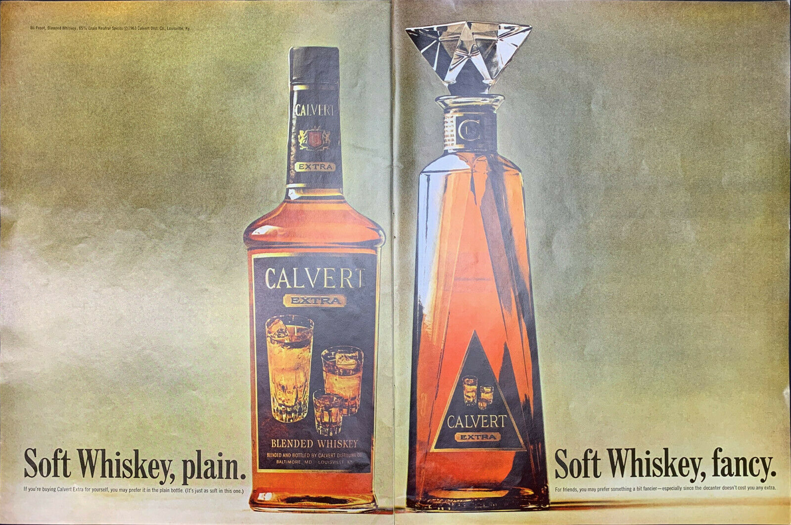 1963 Whisky Calvert Blended