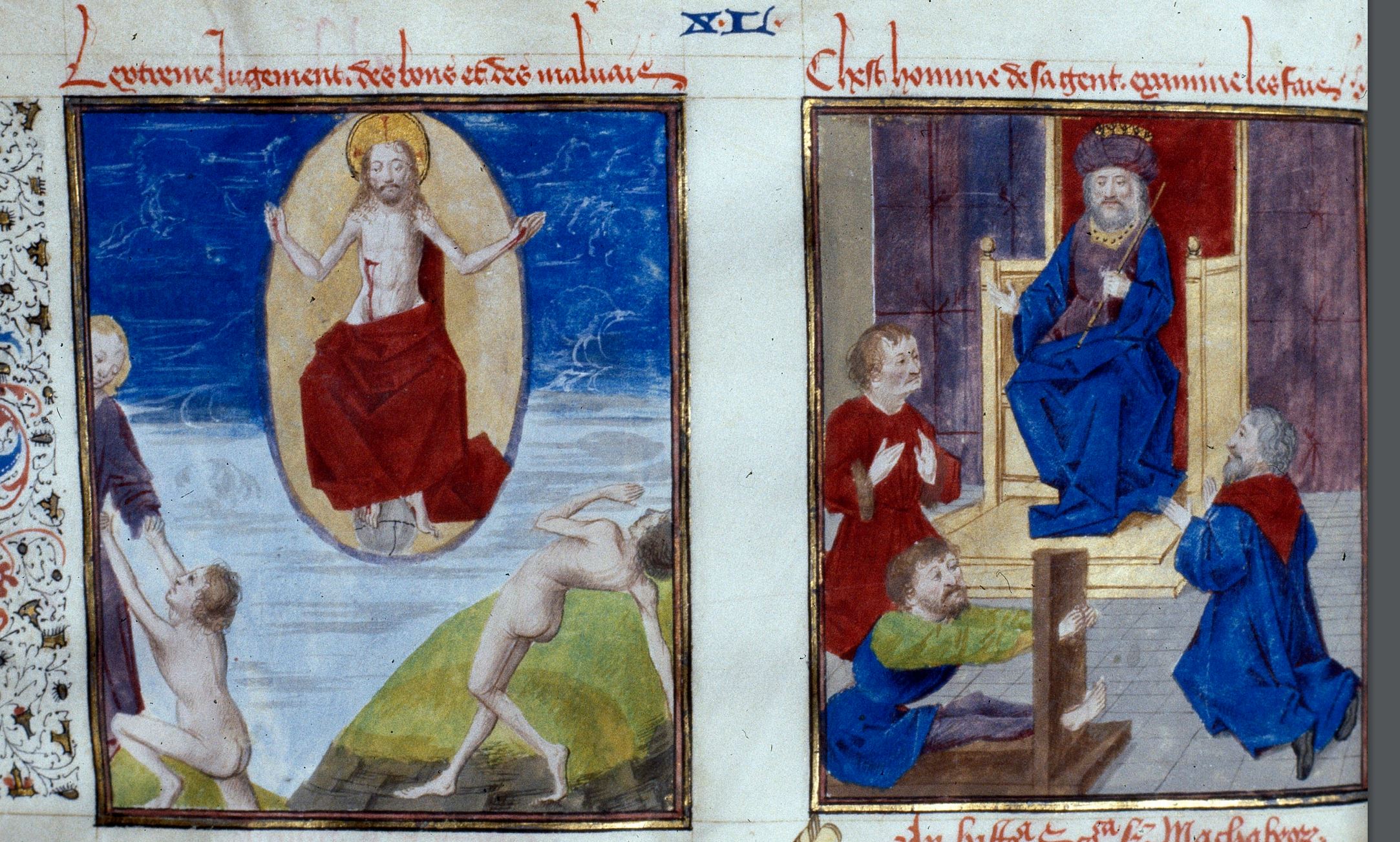 Speculum humanae salvationis 1450-60 Berlin, Kunstbibliothek CD 1 R (formerly Lipp. 403), fol. 44v