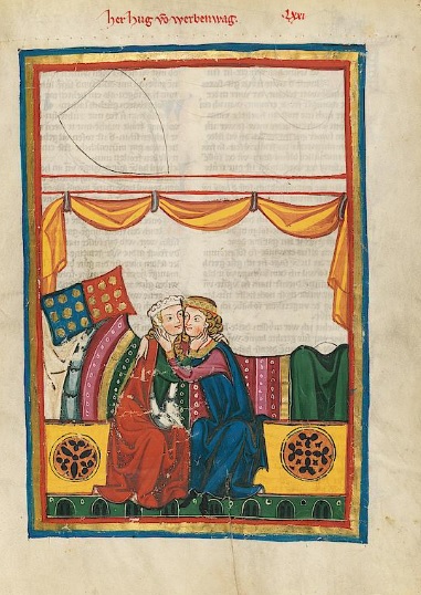 Codex Manesse, UB Heidelberg, Cod. Pal. germ. 848, fol 252r Herr Hug von Werbenwag