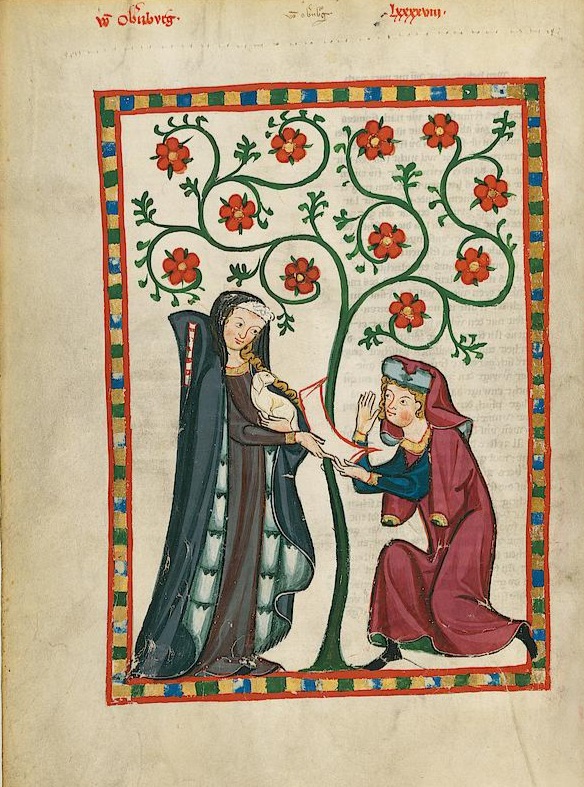 Codex Manesse, UB Heidelberg, Cod. Pal. germ. 848, fol 342v Von Obernburg