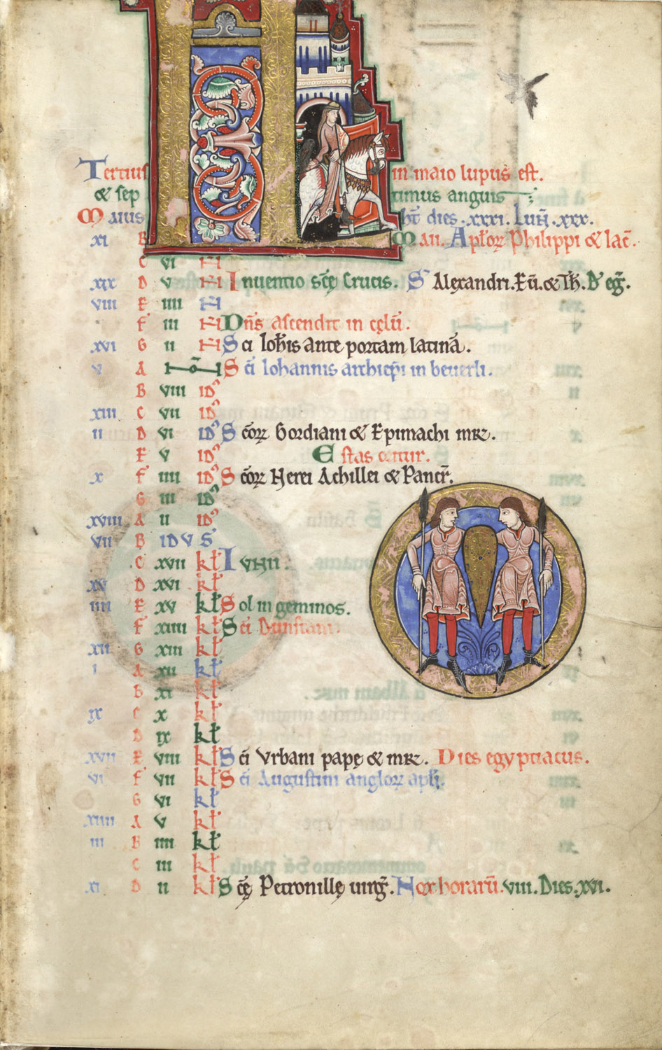 1170 ca Hunterian Psalter MS 229 Glasgow University Mai