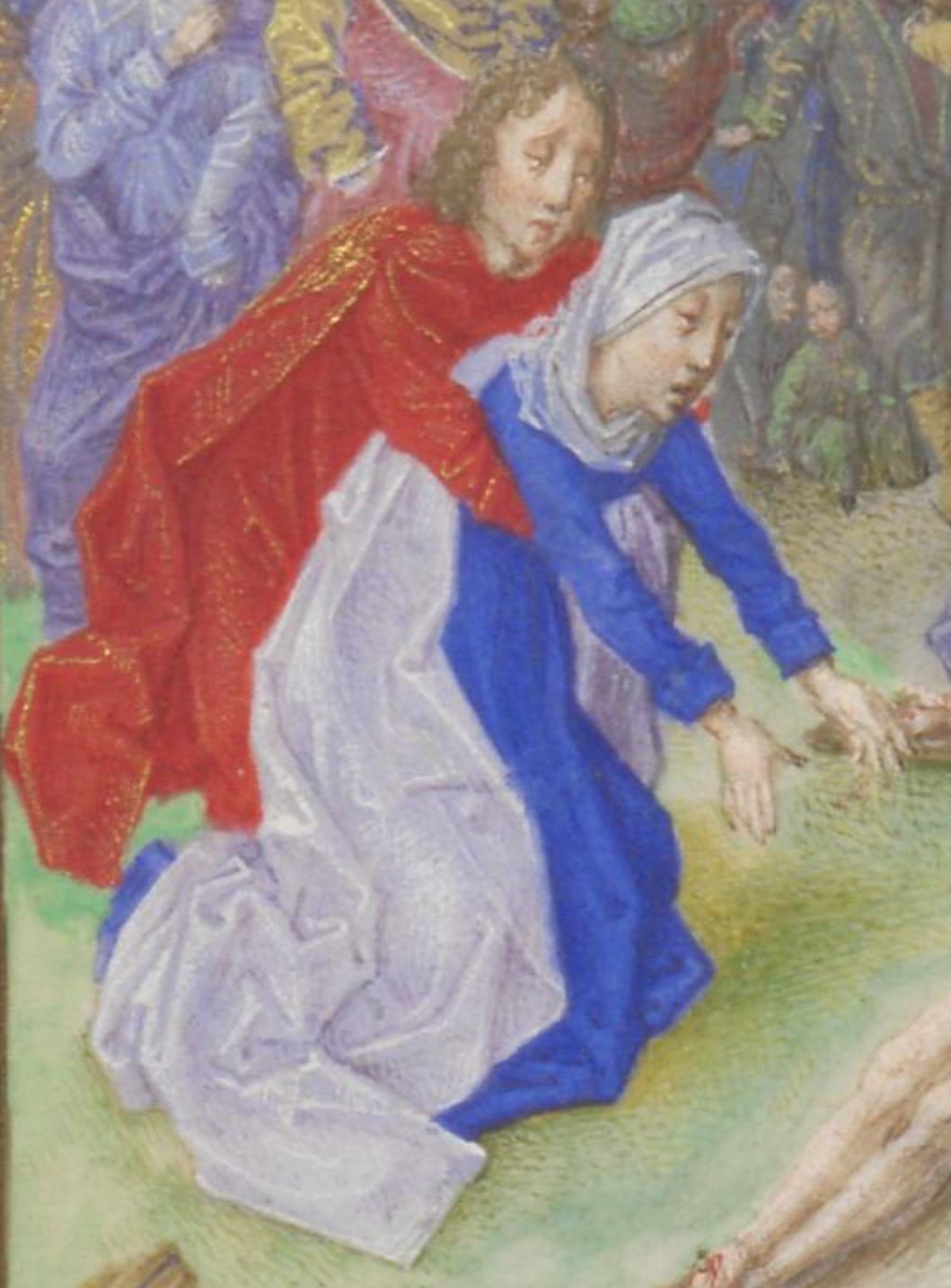 1477 Maitre viennois de Marie de Bourgogne Heures de Marie de Bourgogne ONL Codex vindobonensis 1857 Folio 43V detail ST jean