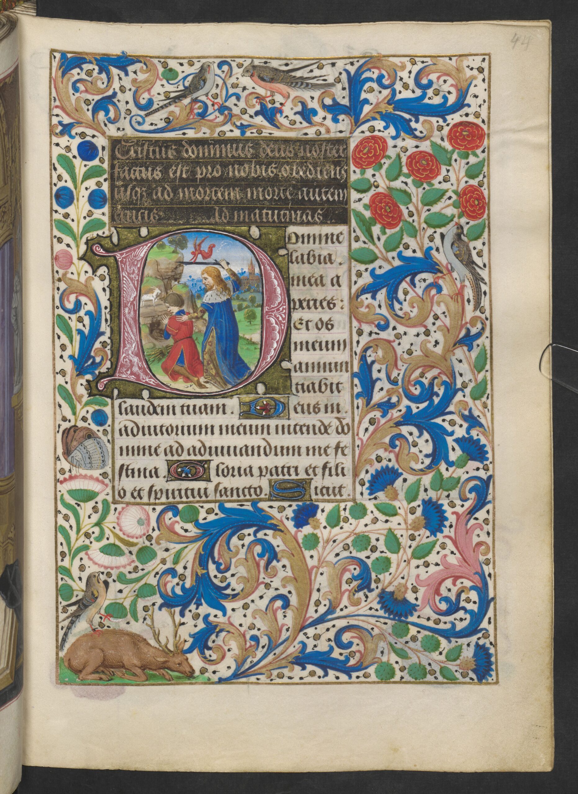 1477 Maitre viennois de Marie de Bourgogne Heures de Marie de Bourgogne ONL Codex vindobonensis 1857 Folio 44r