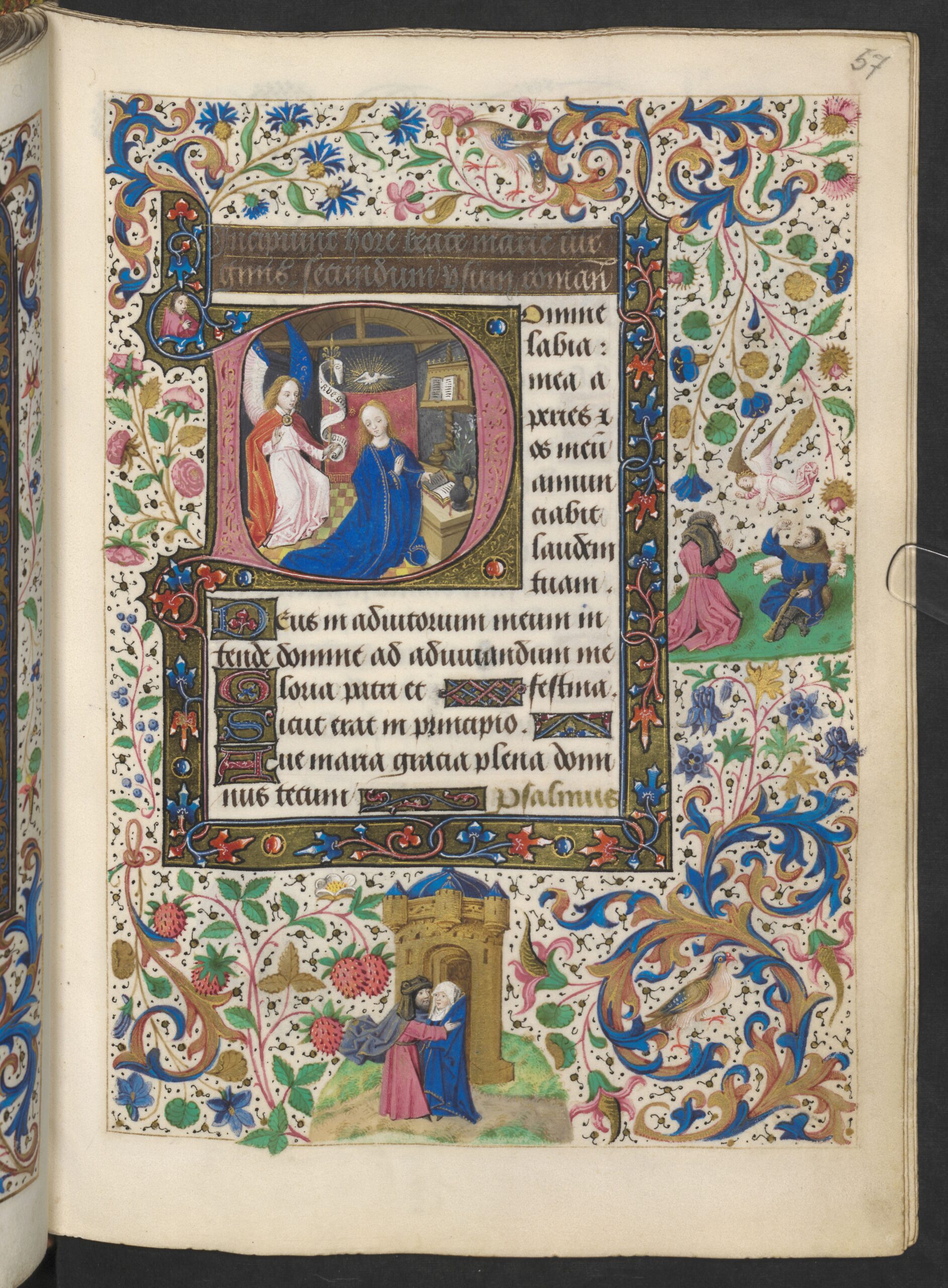 1477 Maitre viennois de Marie de Bourgogne Heures de Marie de Bourgogne ONL Codex vindobonensis 1857 fol 57r