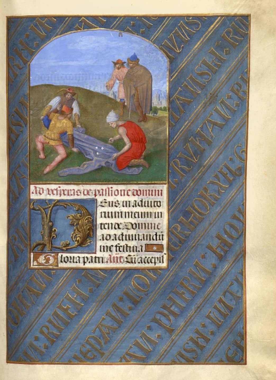 1483-98 Horae Beatae Mariae Virginis (La Flora, pour Charles VIII) Biblioteca nazionale Napoli BNN Ms. I. B. 51 fol 106