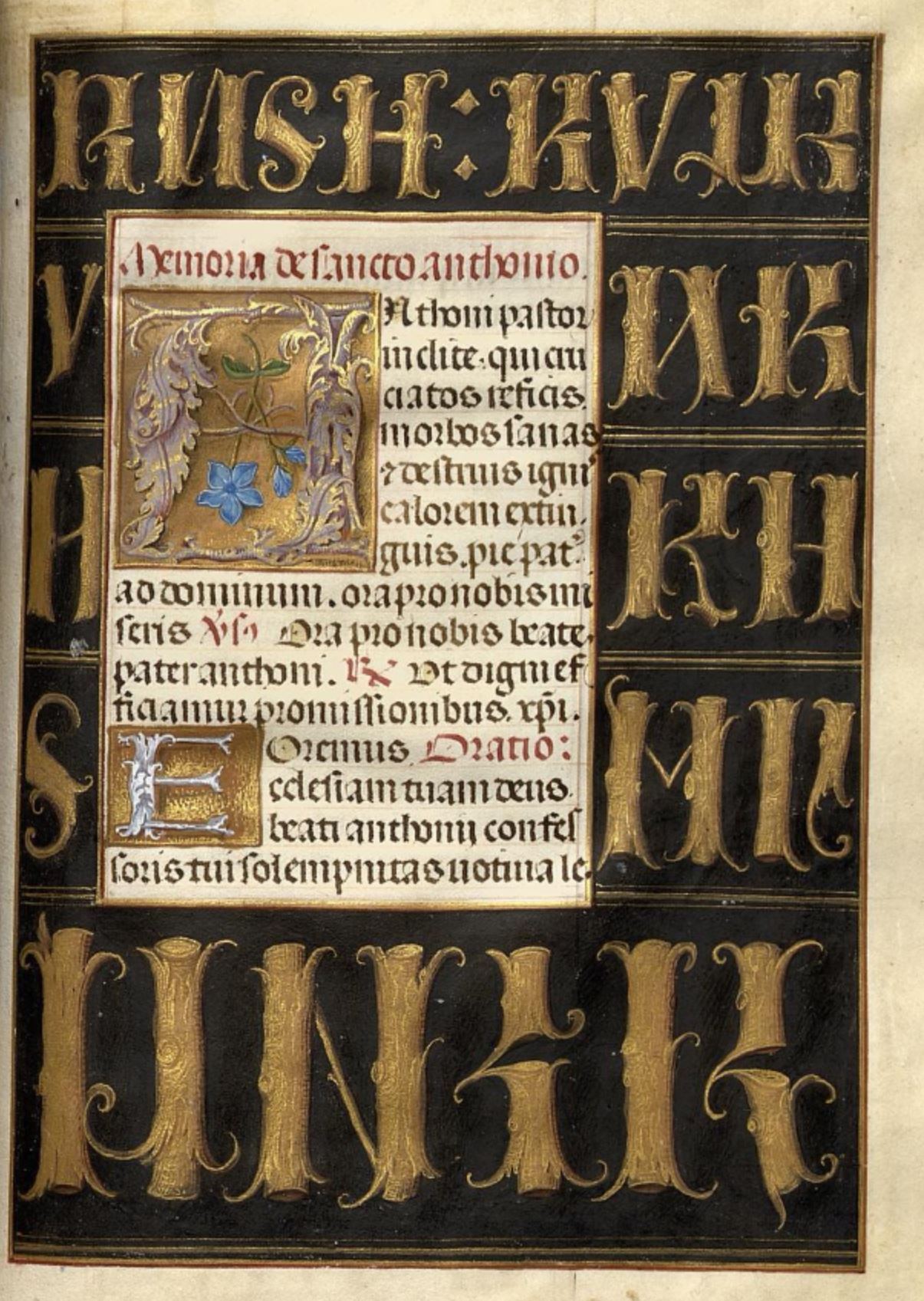 1483-98 Horae Beatae Mariae Virginis (La Flora, pour Charles VIII) Biblioteca nazionale Napoli BNN Ms. I. B. 51 fol 324 schema