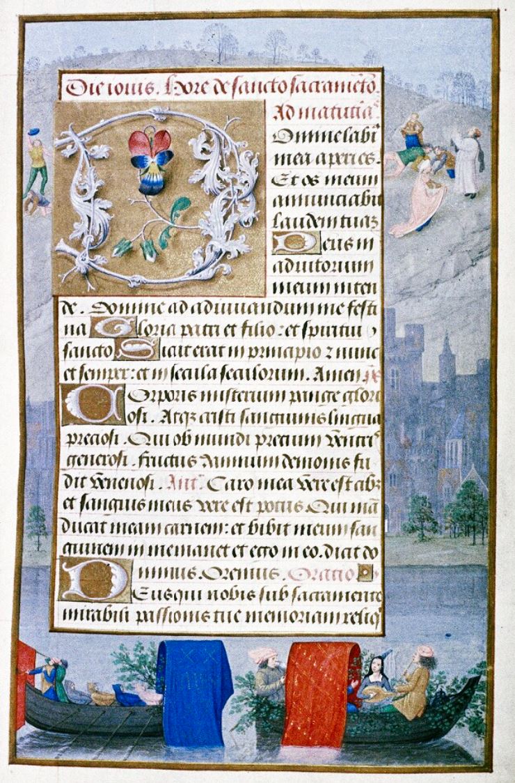 1488 ap Heures de Louis Quarre Bodleian Library MS. Douce 311 fol 30r