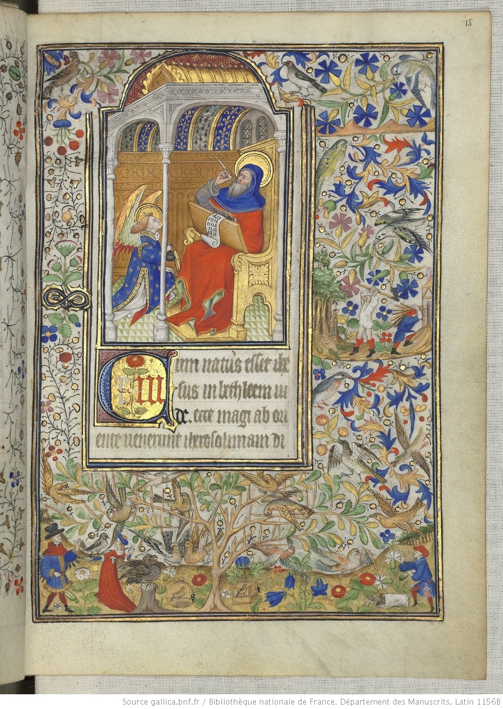 Heures de Marguerite d’Orleans 1430 ca BNF Latin 1156B fol 15r Gallica