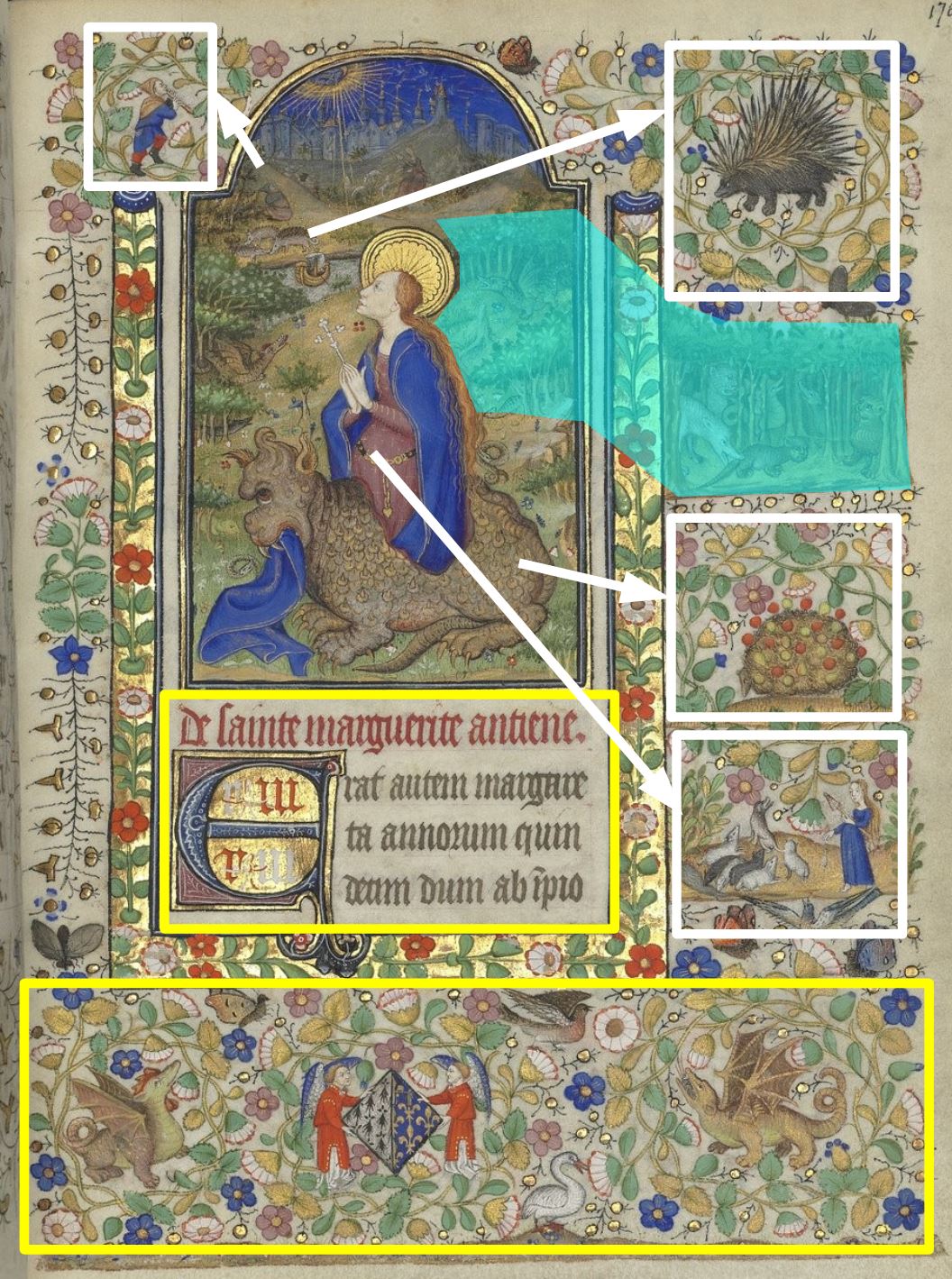 Heures de Marguerite d’Orleans 1430 ca BNF Latin 1156B fol 176r Gallica schema