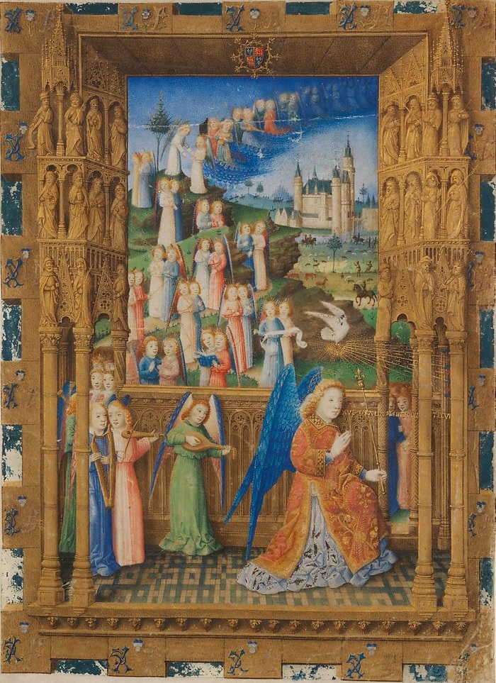 Master of Charles of France 1465 Annunciation A Hours of Charles of France MET