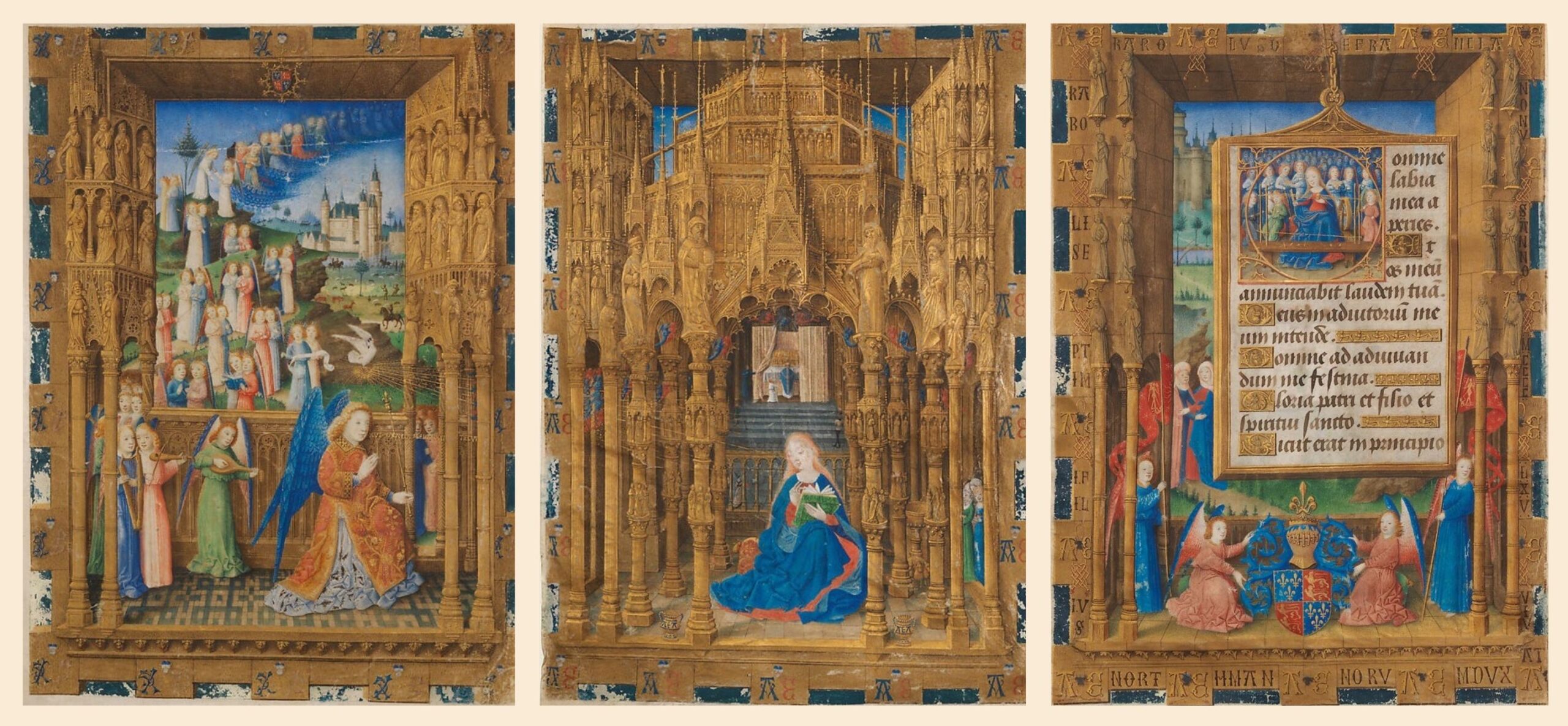 Master of Charles of France 1465 Annunciation Hours of Charles of France MET triptyque