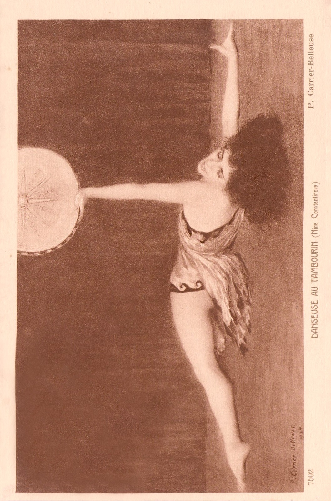 Pierre Carrier-Belleuse 1924 Danseuse au tambourin (Nina Constantinova)