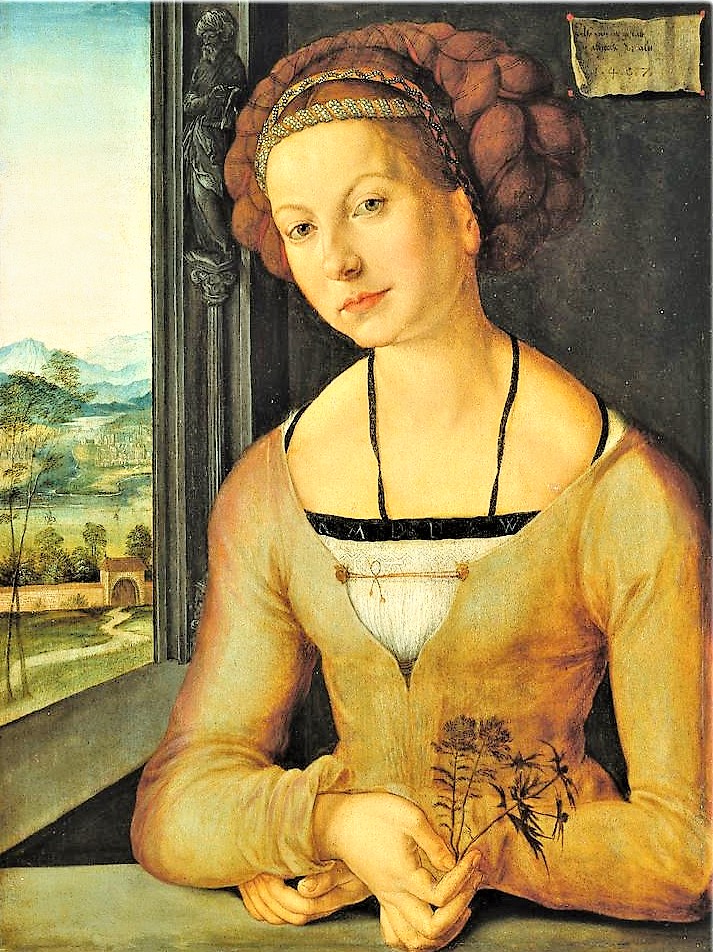 portrait-of-young-woman-called-katherina-furleger-with-Her Hair Done Up Museum der bildenden Kunste Leipzig prophete