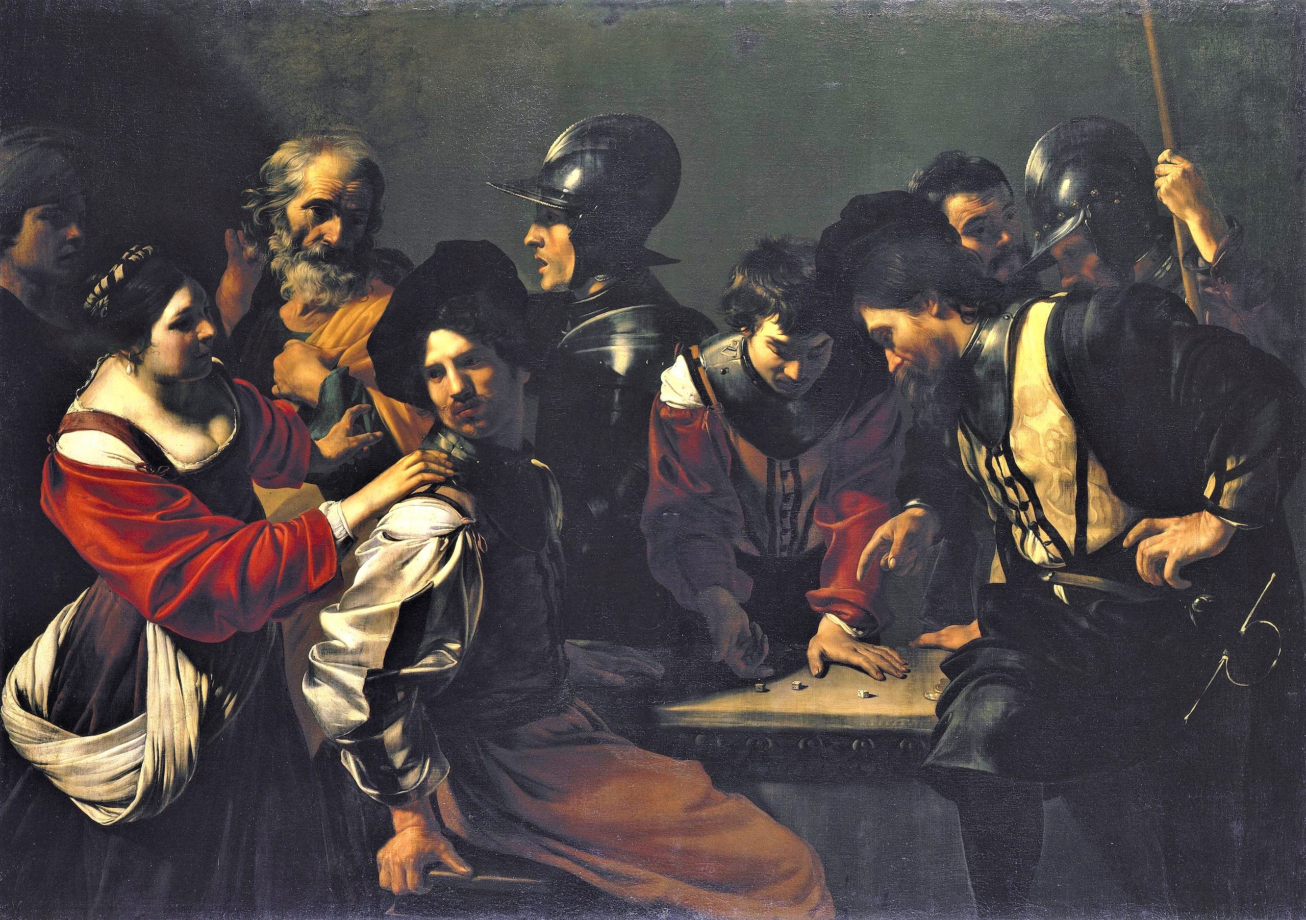 1615-16 Bartolomeo Manfredi - The Denial of St Peter (c ) Herzog Anton Ulrich Museum Brunswick schema