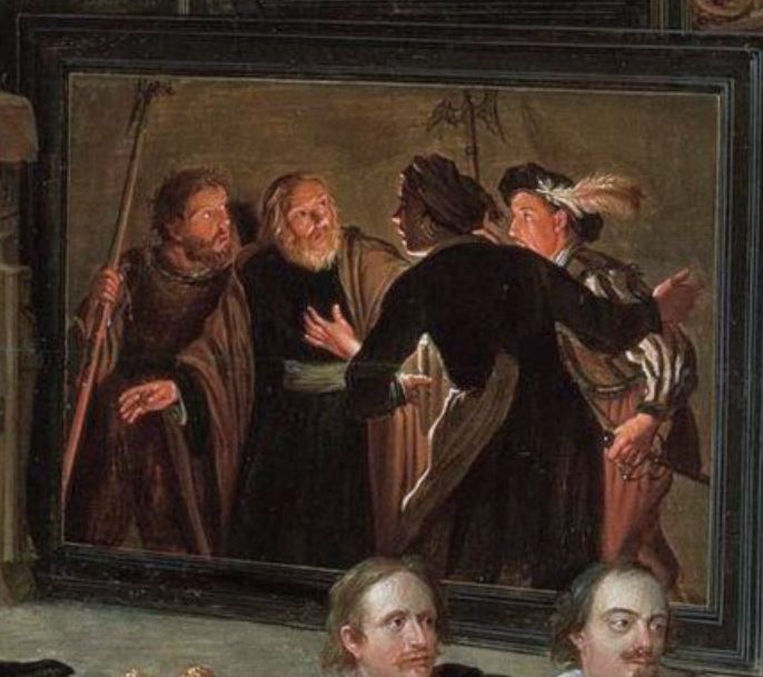 1620-25 seghers B Reniement de St Pierre Willem van Hacht, The Gallery of Cornelis van der Geest 1628 Rubenshuis