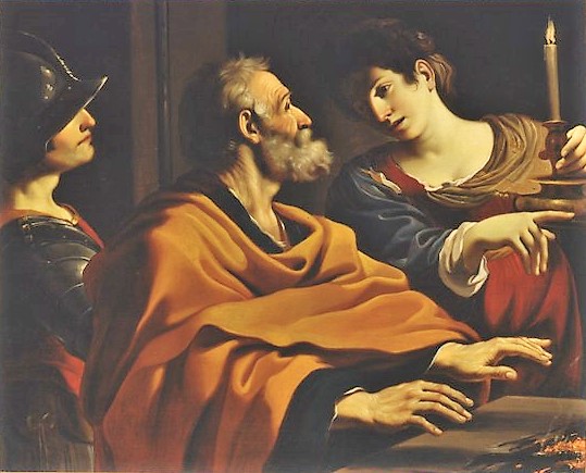 1623-26 Guerchin Reniement de St Pierre Pinacoteca Nazionale di Bologna