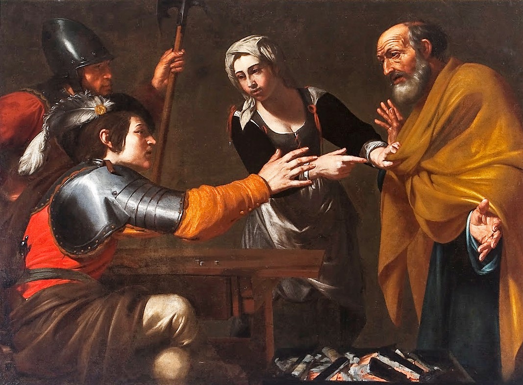 1624-27 Jean Ducamps (attr) Negazione_di_san_Pietro Quadreria del Pio Monte della Misericordia Naples