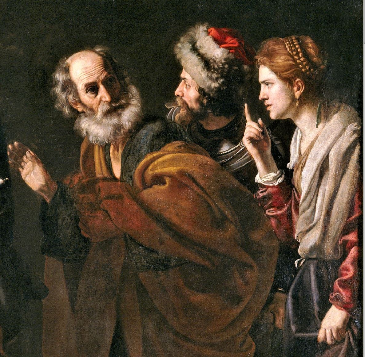 1625 ca Nicolas Tournier, Le Reniement de saint Pierre Prado partie Reniement