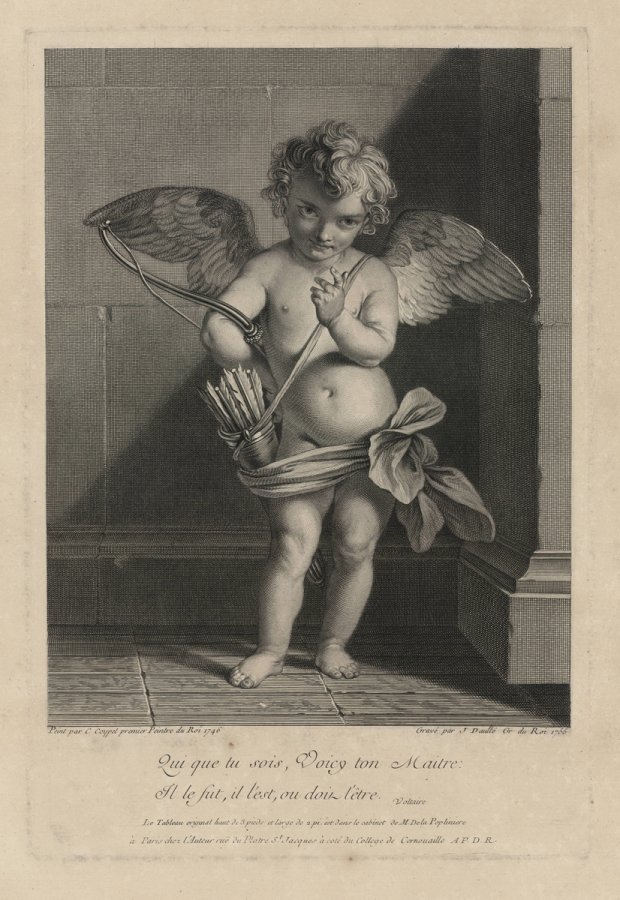L'amour menaçant Coypel 1746