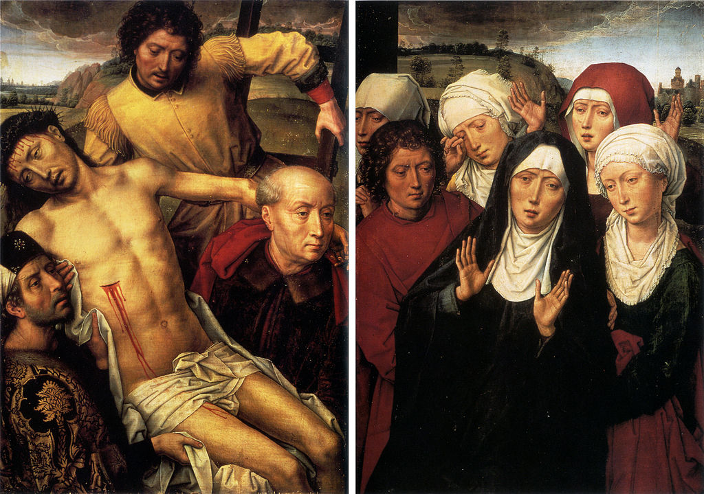 Memling-diptych-with-the-deposition-1485-90 Capilla Real de Granada