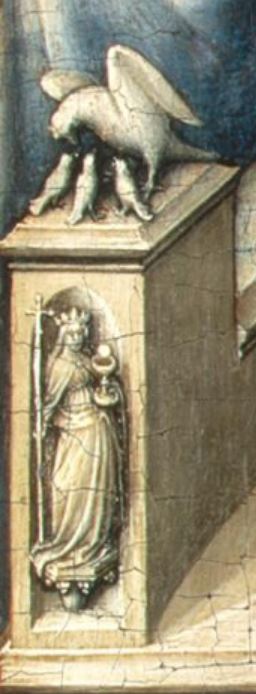 Robert Campin 1430 ca Trinity Ermitage pelican eglise
