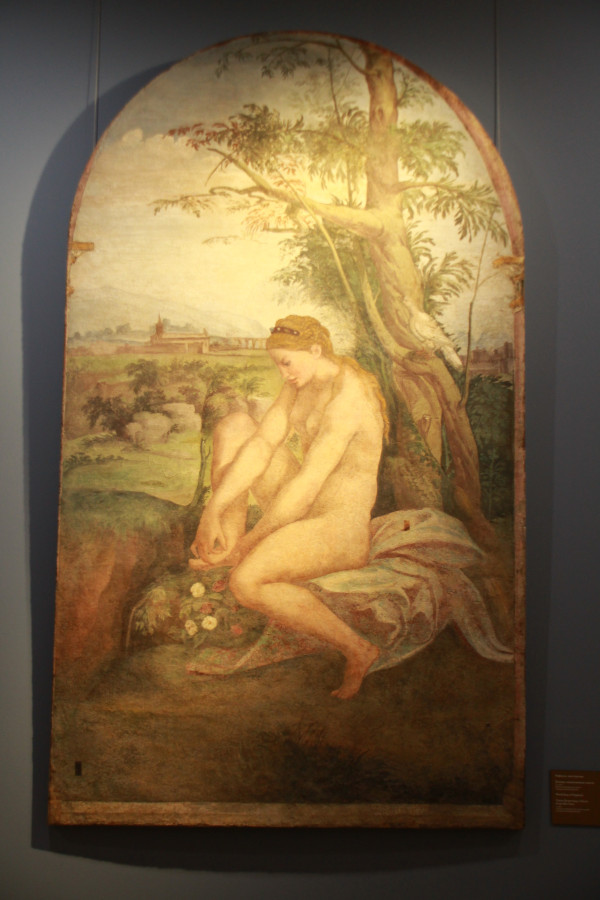 Venus rattache sa sandale (Loggia Mattei), Ermitage