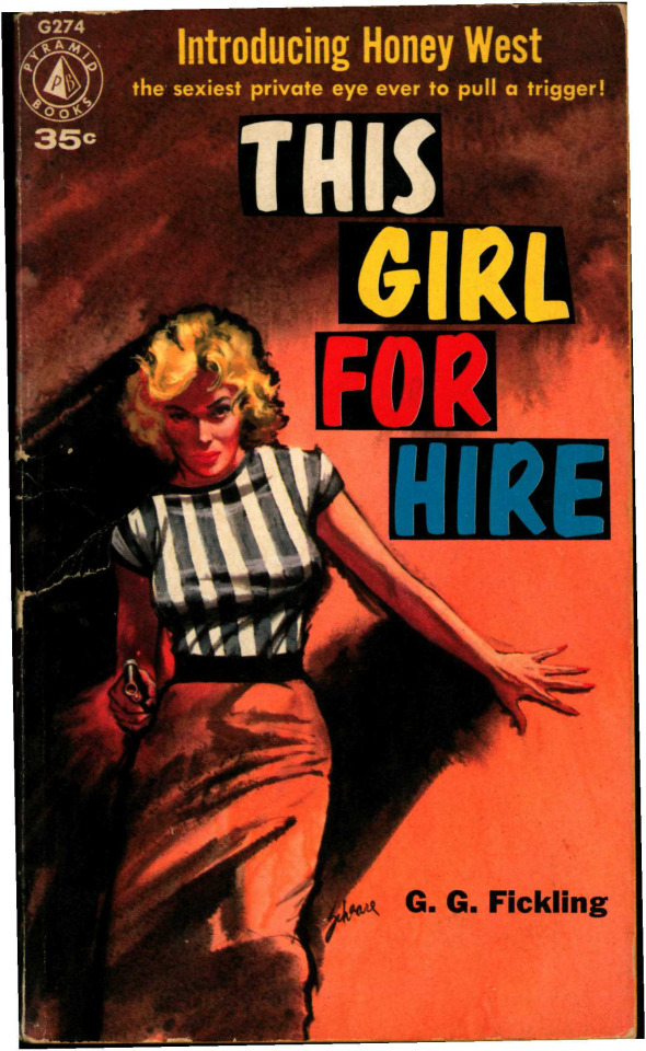 honey west 1957 This girl for Hire cover Harry Schaare