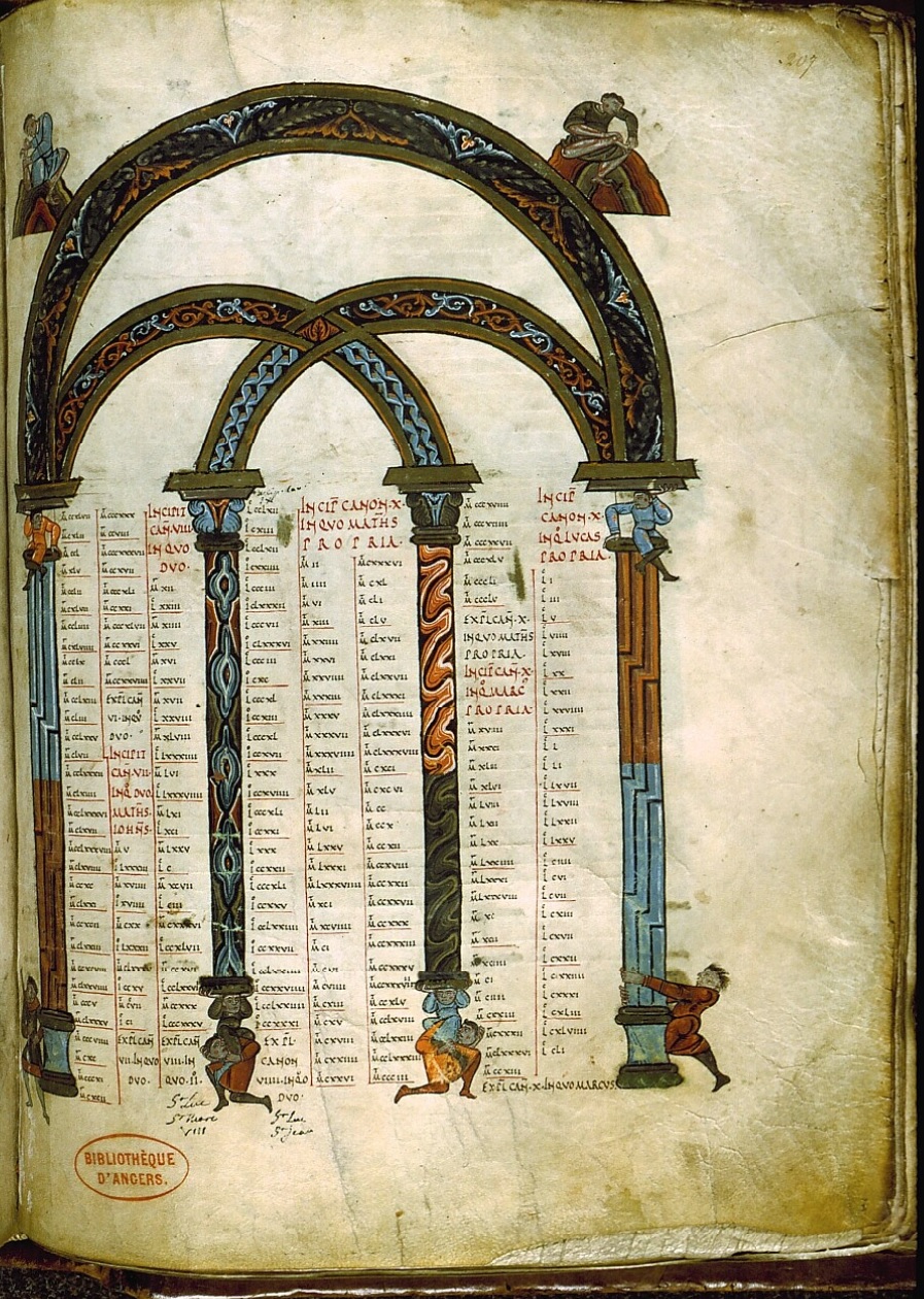 1075-1100 Bible de St Aubin d'Angers BM MS 4 fol 207