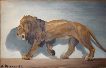 1939 Andre Marie Vergnes Lion