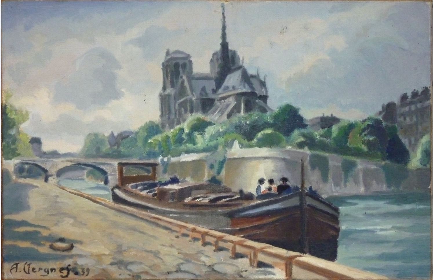1939 Andre Marie Vergnes Paris Notre dame A
