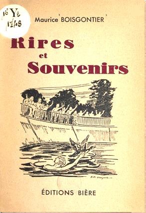 1948 Andre Marie Vergnes Rires et souvenirs (Maurice Boisgontier)