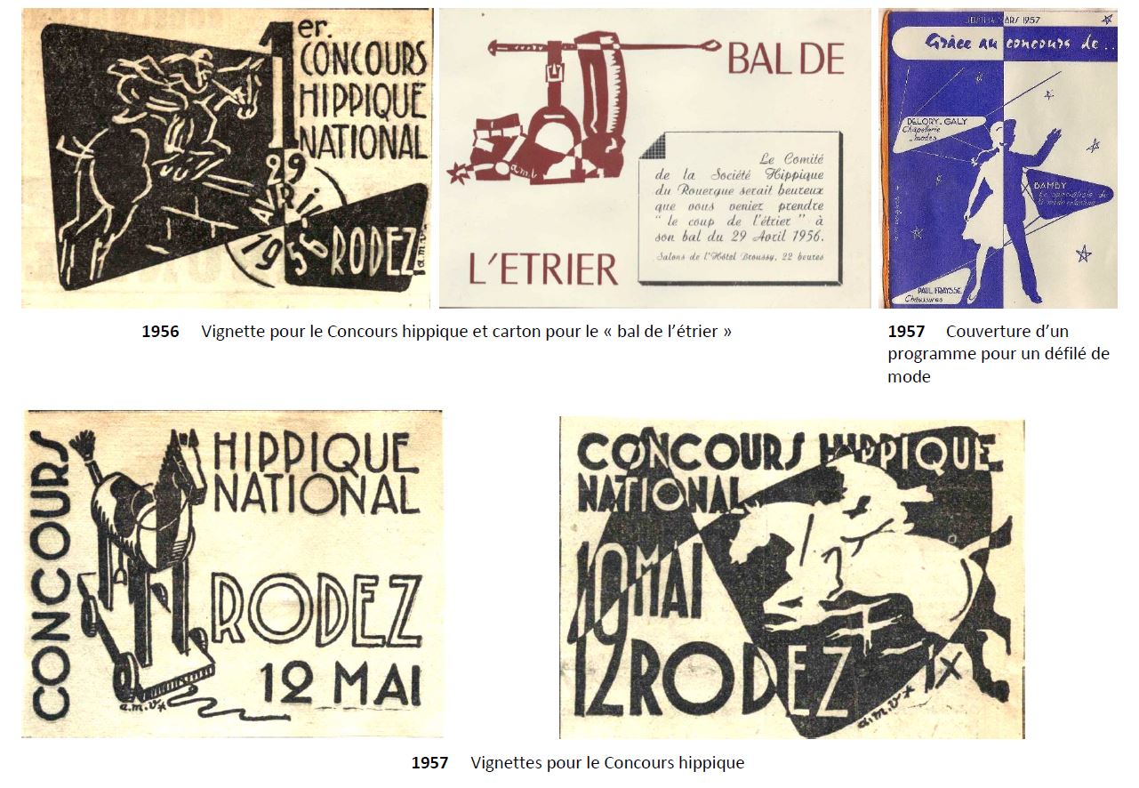 1956-57 Andre Marie Vergnes Publicites diverses