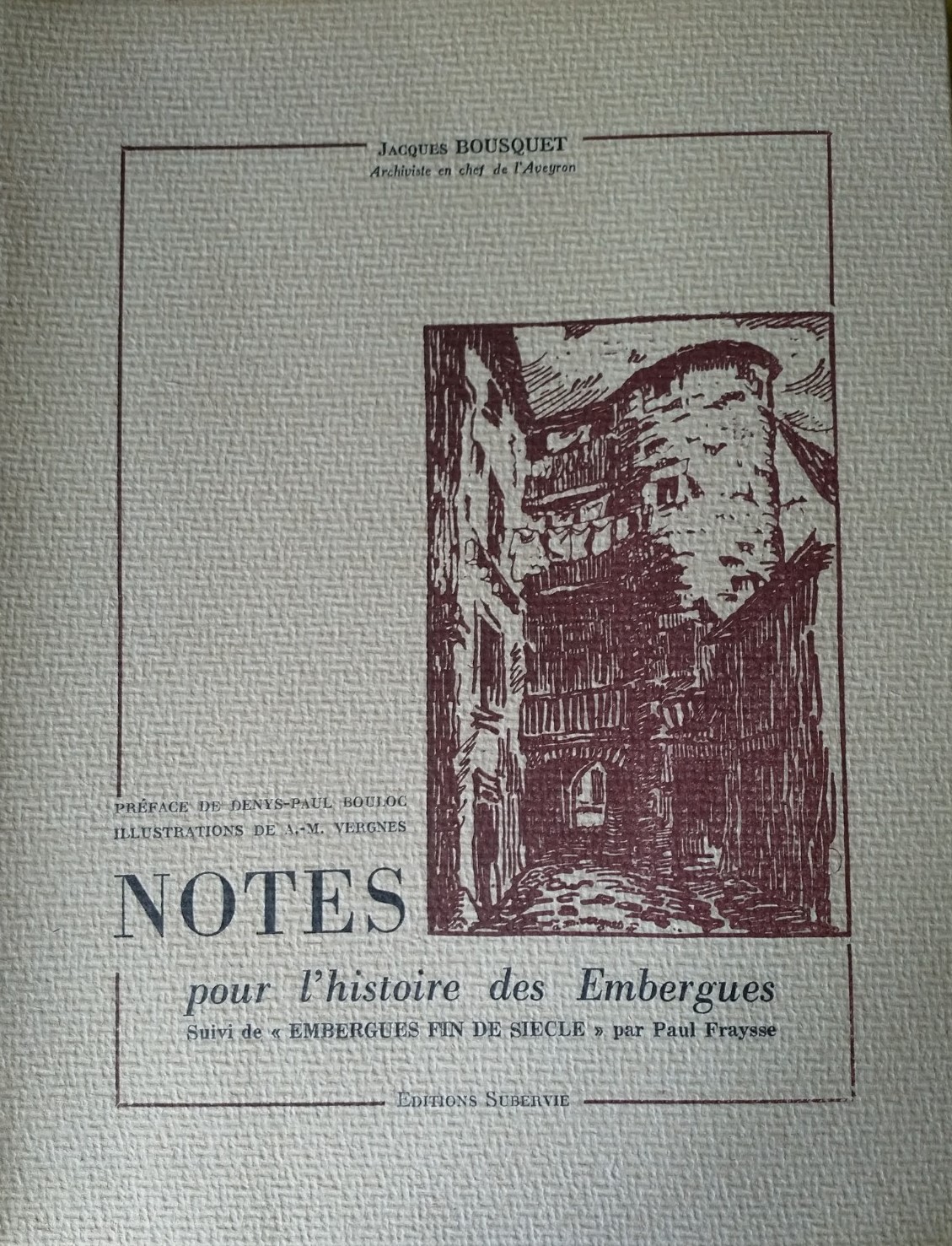 Andre Marie Vergnes J Bousquet Embergues 1954 A01