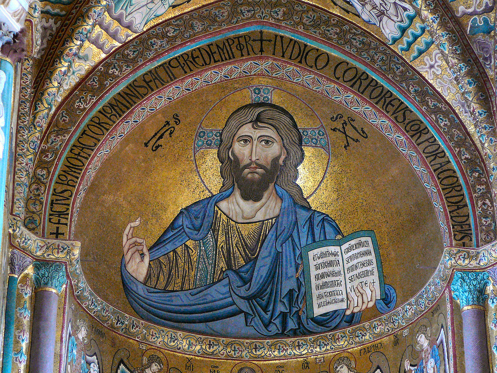 Christ_Pantokrator, 1148 Cathedral_of_Cefalu,_Sicily