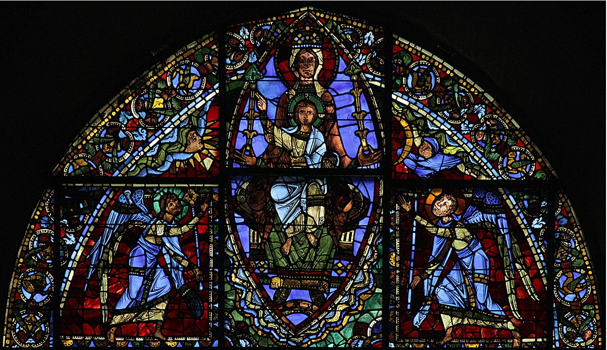 1145-55 Verriere de l'Enfance du Christ Sedes Sapientiae Cathedrale de Chartres