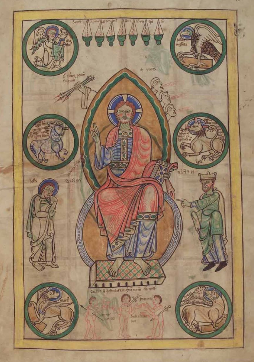 1150-75 Liber floridus Herzog August Bibliothek Cod. Guelf. 1 Gud. lat 2 10r Apocalypse