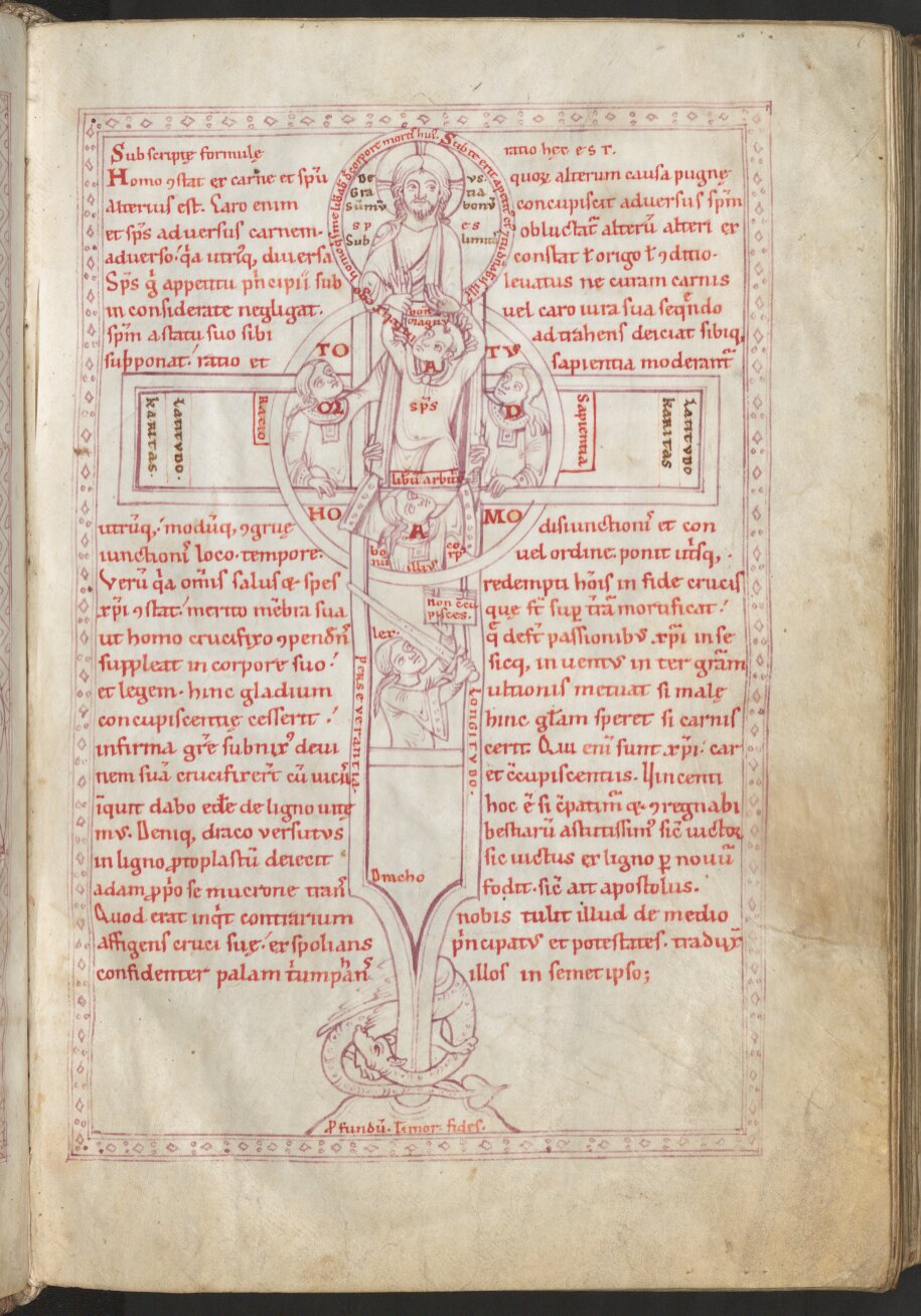 1170-80 Dialogus de laudibus sanctae crucis BSB Clm 14159 Munchen page 15