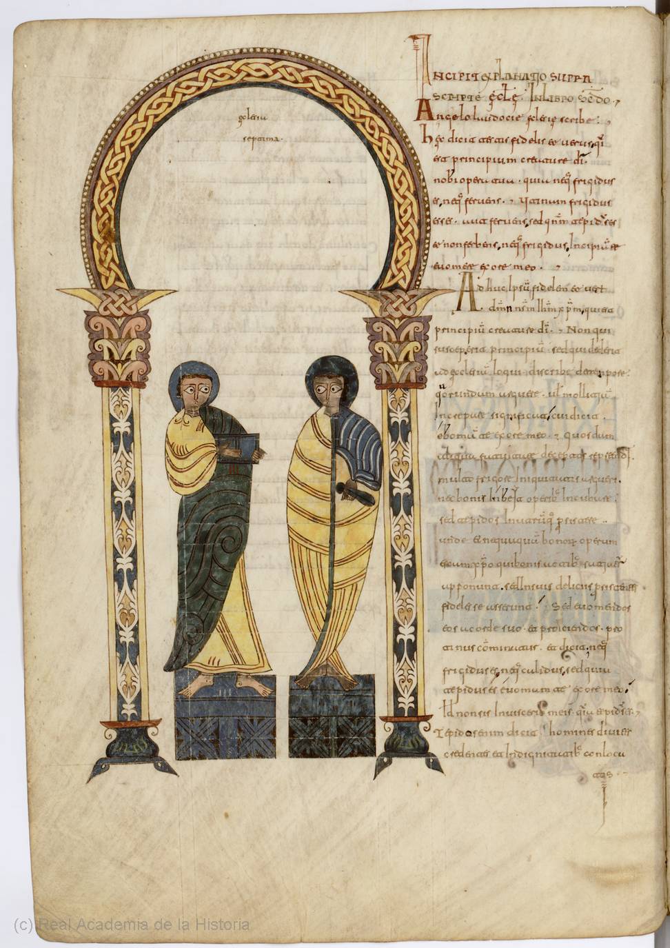 930 ca Beatus de San Millan de la Cogolla Eglise 7 Laodicee Madrid, Real Academia de la Historia, Cod. 33 fol 83v