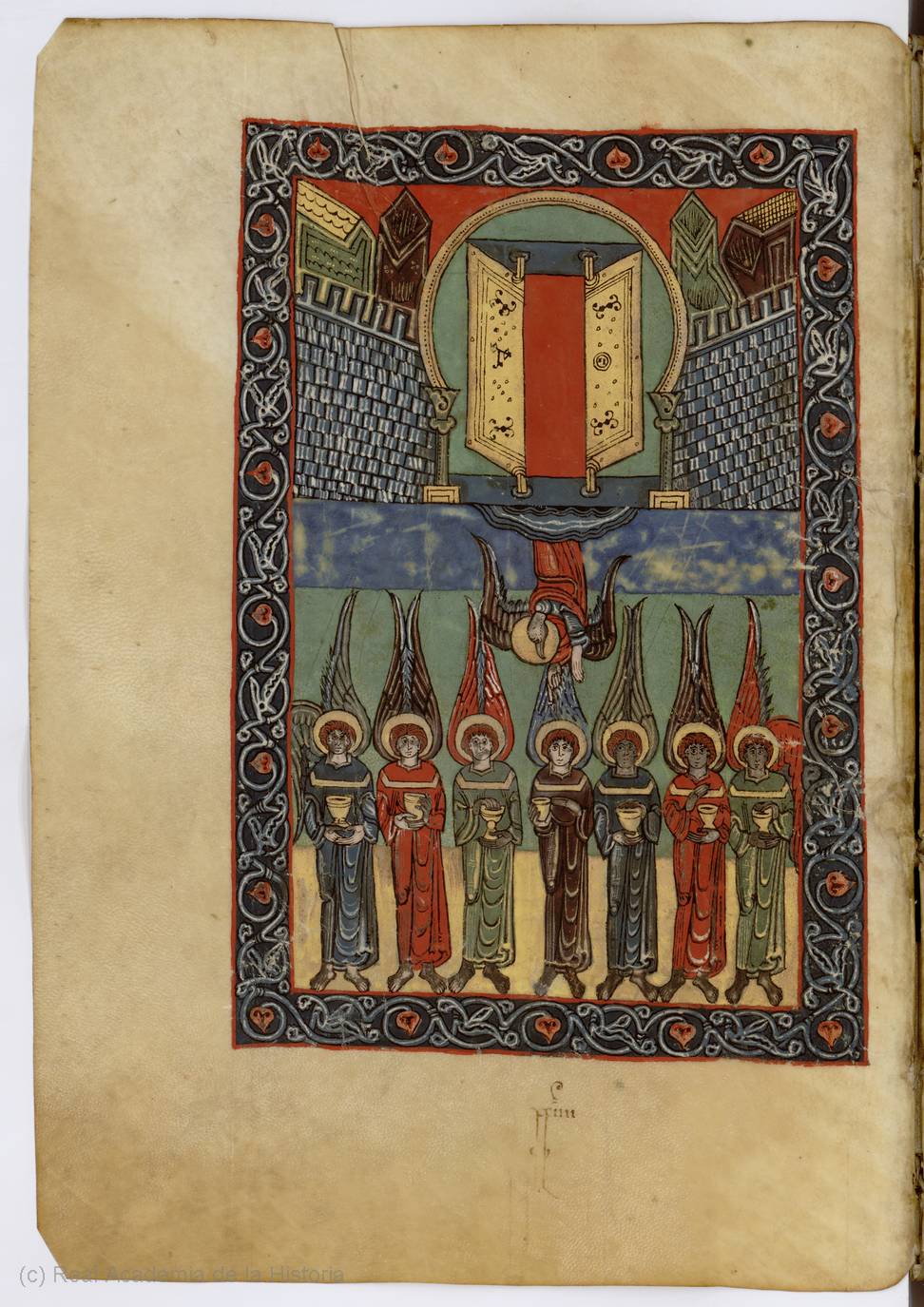 930 ca Beatus de San Millan de la Cogolla Madrid, Real Academia de la Historia, Cod. 33 fol 185v