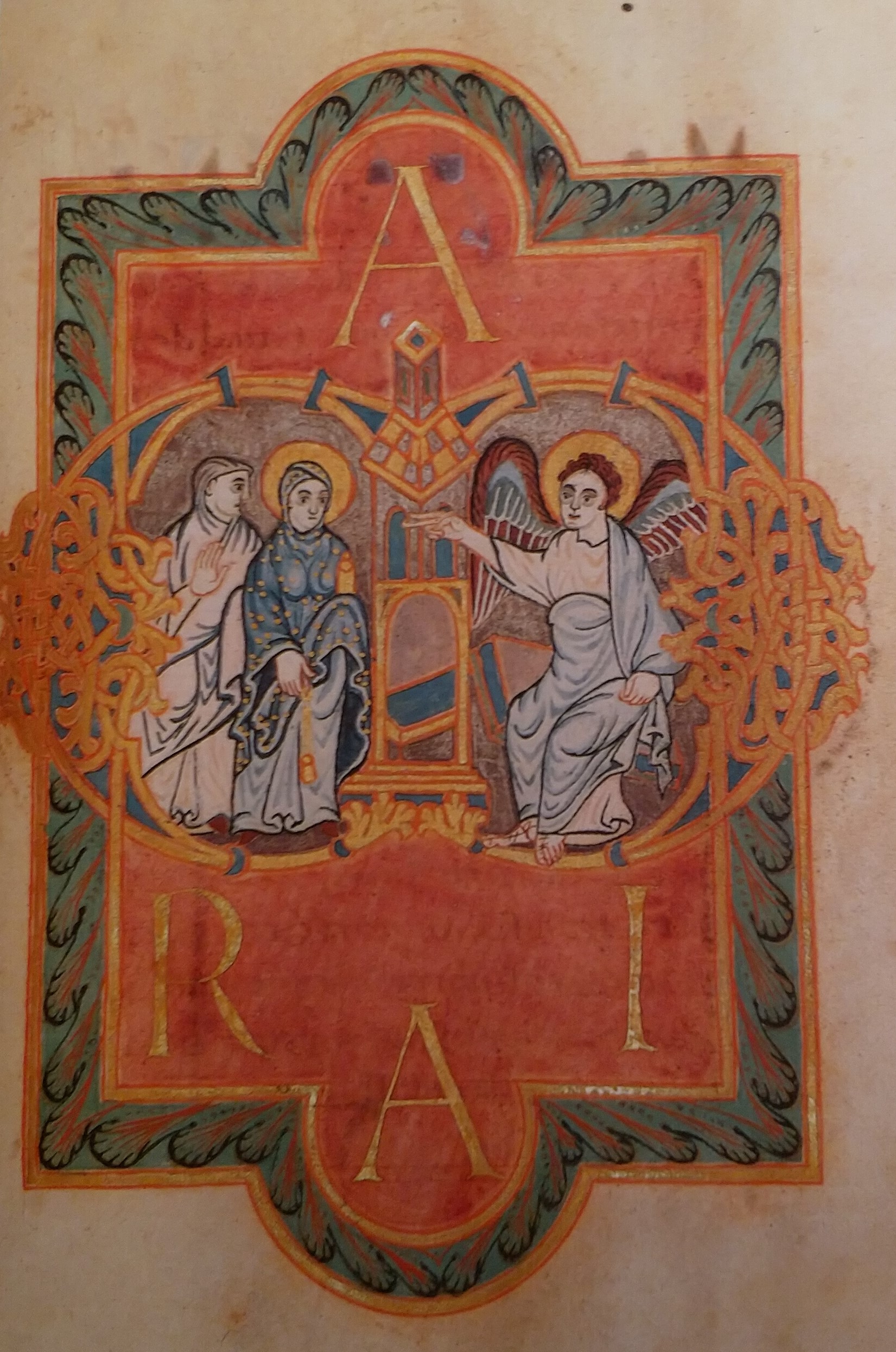 969 ca Gero Codex Darmstadt hessisches landesbibliothek MS 1948 fol 86r Maria pour Paques
