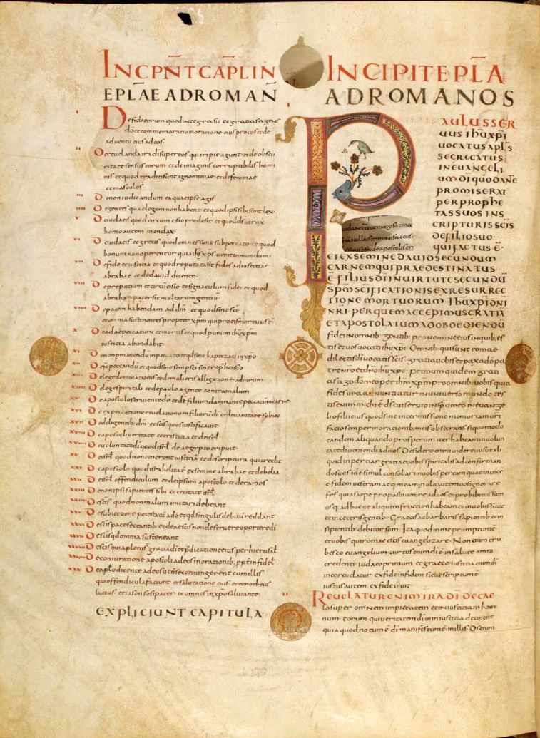 Alkuin-Bibel, 840 ca Bamberg Staatsbibliothek Msc Bibl 1 fol 399v