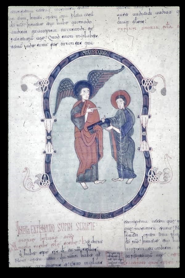 Beatus d'Osma, 1086 ca Archivo de la Catedral, Cod. 1 Jean et l'Ange de Sardes