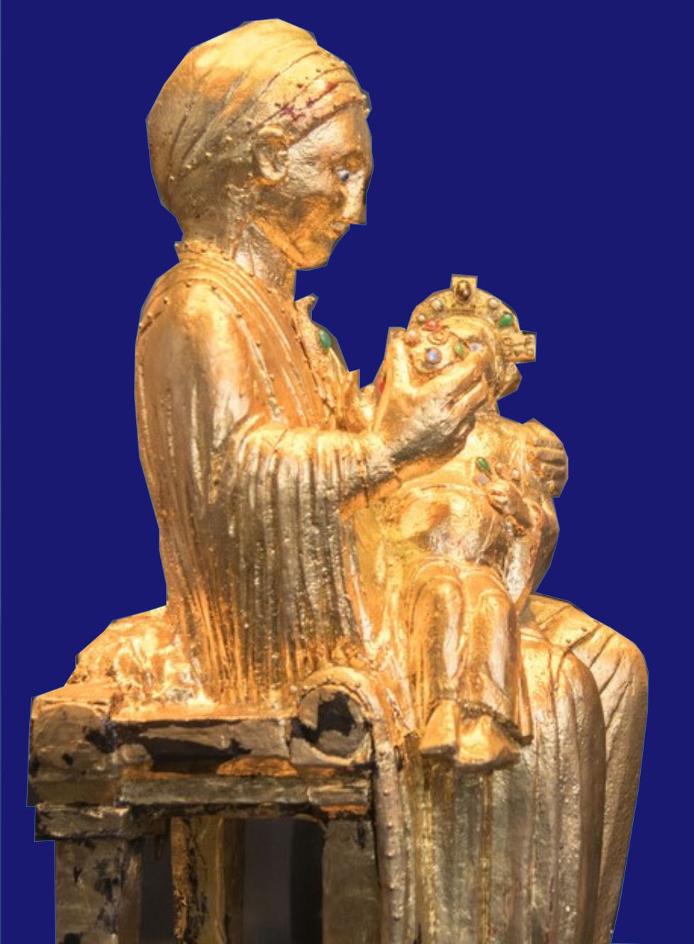 Goldene Madonna. Essener Munster, Essen. um 980 profil